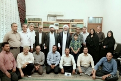 دیدار ریاست و جمعی از کارکنان سازمان فنی و حرفه ای شهرستان مراغه با آیت الله پورمحمدی